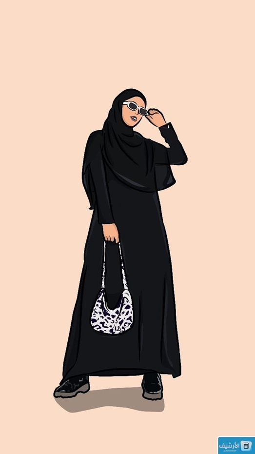 أفتار لفتاة سعودية تظهر فيه مرتدية عباءة