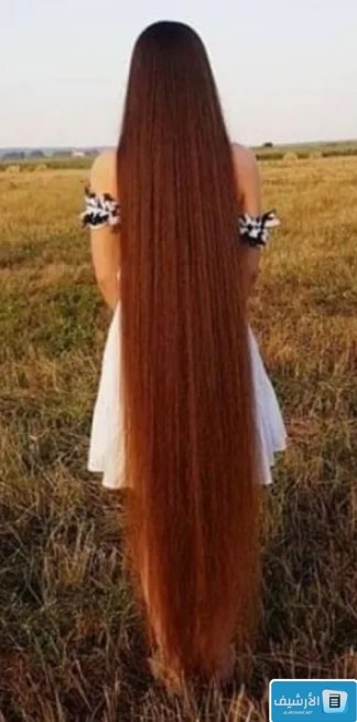 شعر بنات طويل لون بني