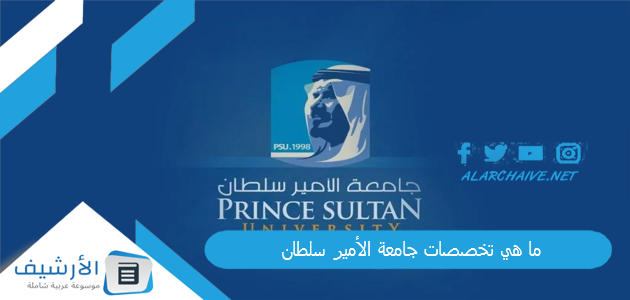 ما هي تخصصات جامعة الأمير سلطان